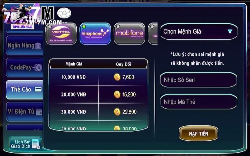 Chia sẻ cách nạp tiền 789Club qua Autopay